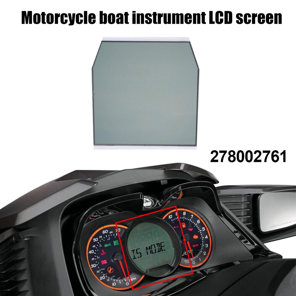 Motorboat Instrumentation LCD Screen for Sea-Doo Seadoo Sea 4-TEC 130 155 215 255 260 300 RXP RXT GTX GTI GTR