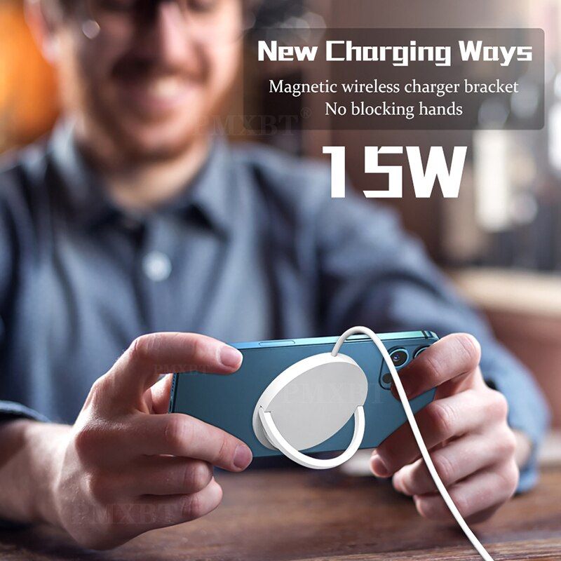 New 15w Magnetic Wireless Charger Mag For Safe Iphone 12 Qi