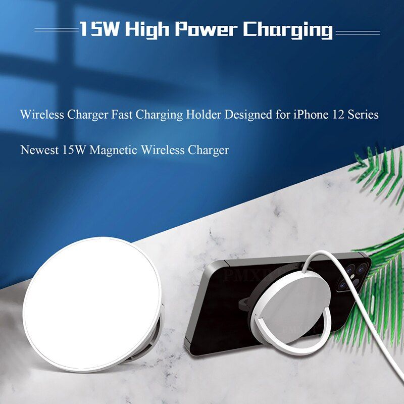New 15w Magnetic Wireless Charger Mag For Safe Iphone 12 Qi