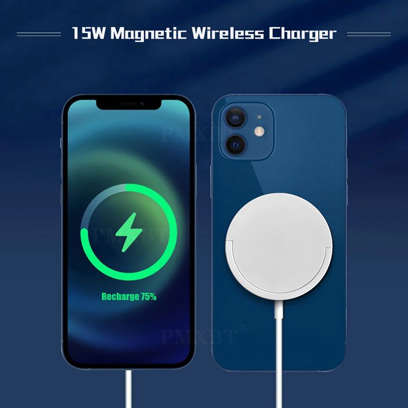 New 15w Magnetic Wireless Charger Mag For Safe Iphone 12 Qi