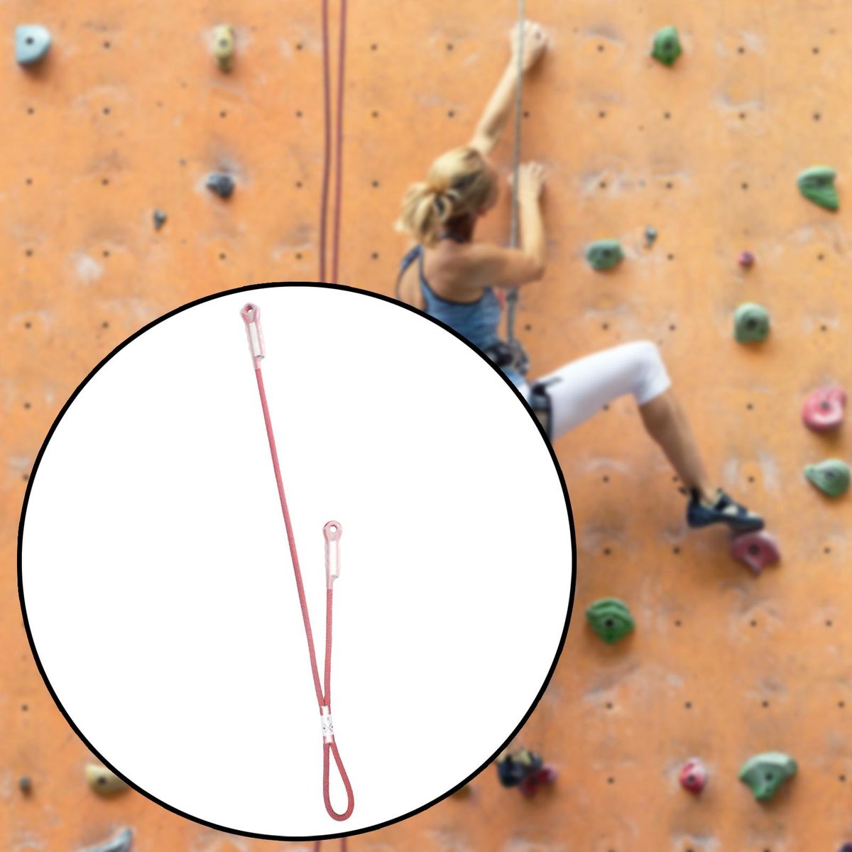 Off Protective Safety Belt Rock Climbing Red