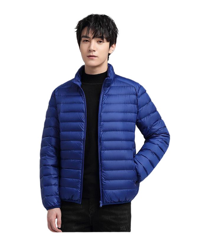 Down Jacket Men Ultralight Camping Trekking Waterproof Winter Coat - Grey