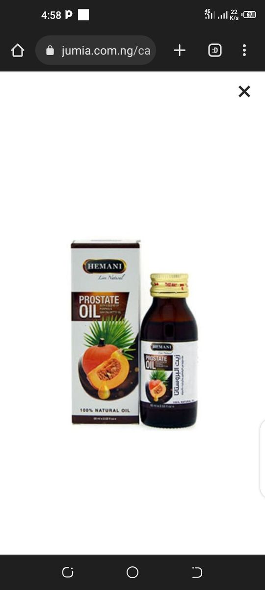 Prostate Oil With Pumpkin Seed And
