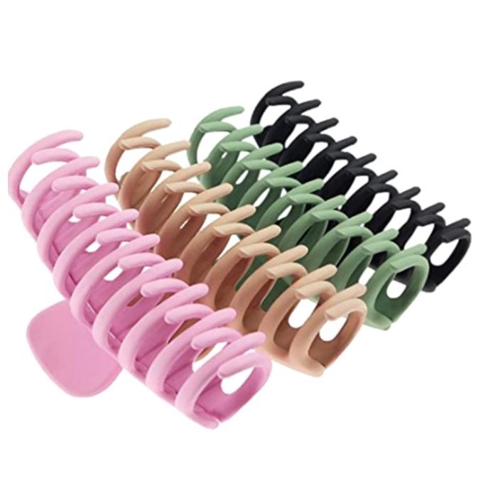 4pcs Women Fashion Hair Claw Clips Girls Elegant Nonslip