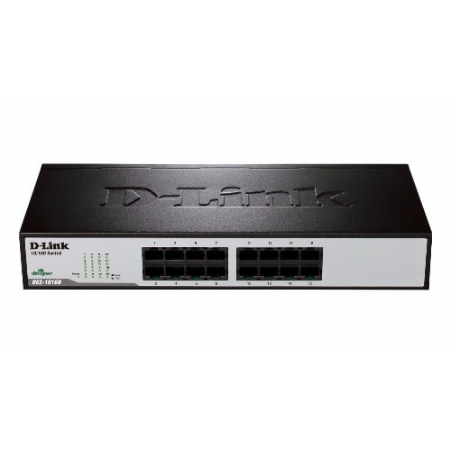 16-Port Fast Ethernet Desktop Switch - DES-1016D