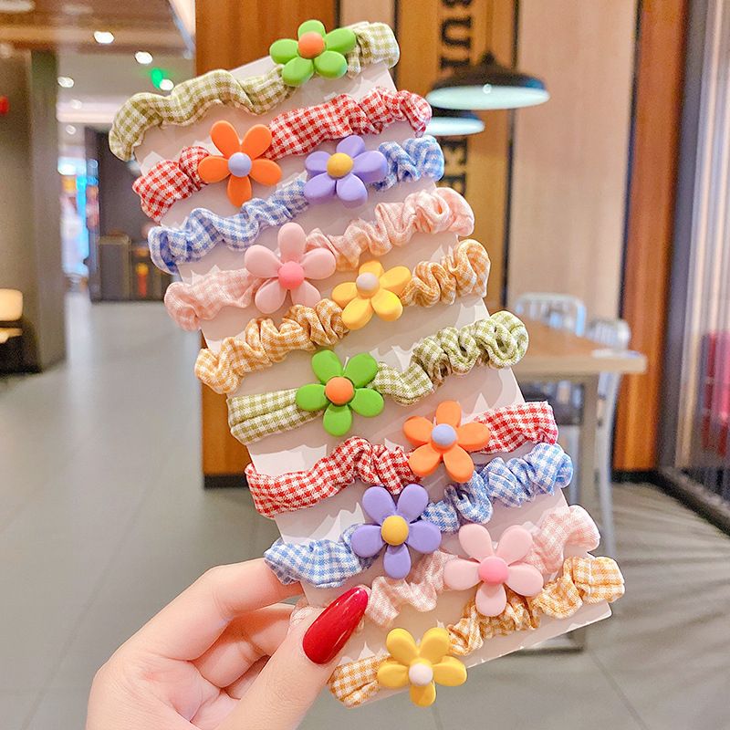 10Pcs/Set Children Hair Ties Rubber Band