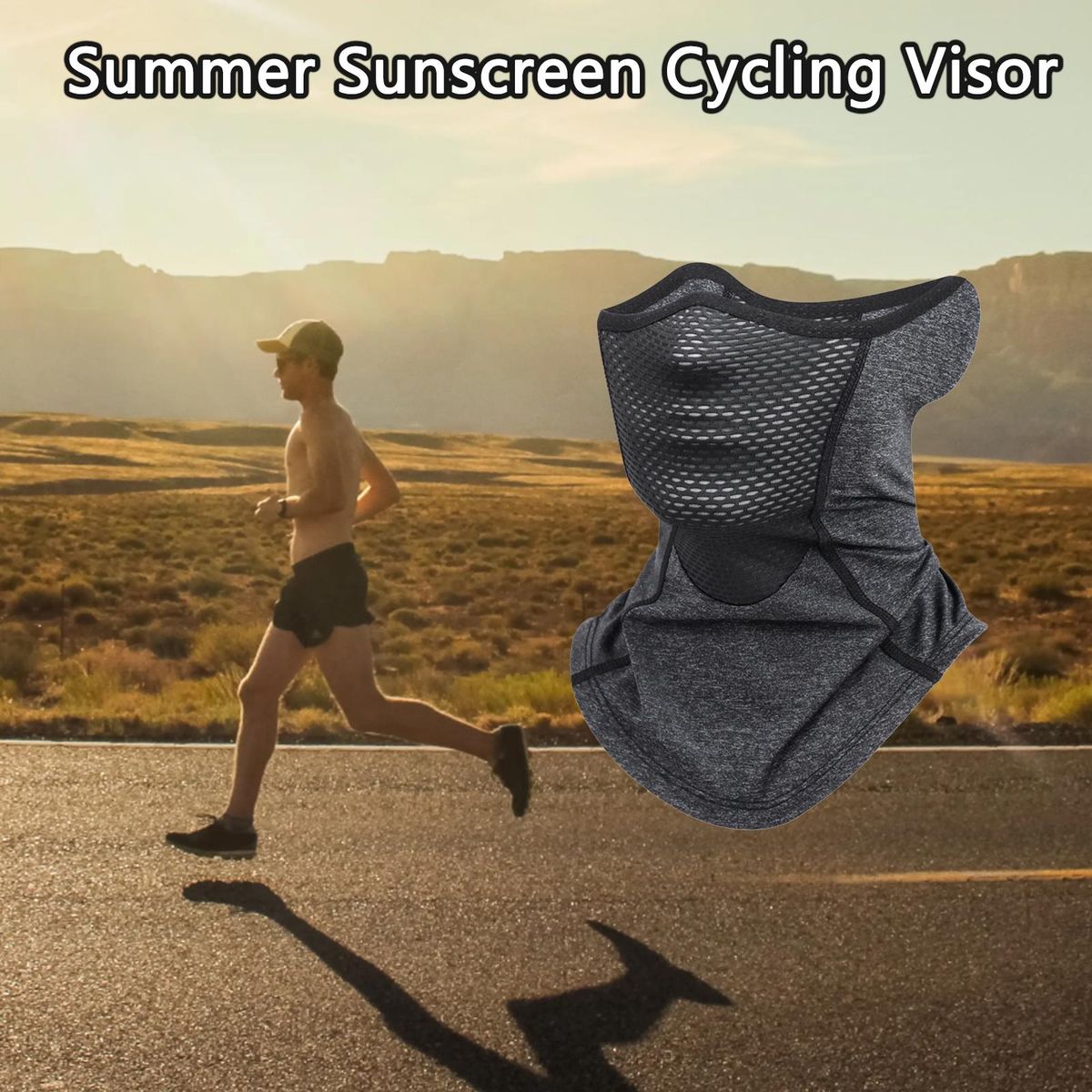 Cycling Headgear Ice Silk Summer Headgear Light Grey