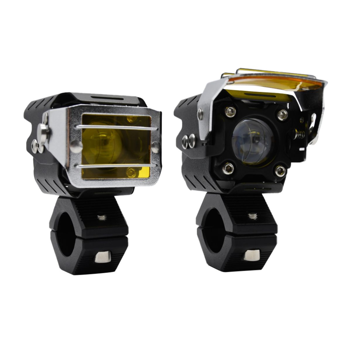 2Pcs Motorcycle Spotlight Front LED Driving Lights 9000LM