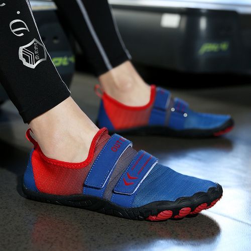 Unisex Five-finger Beach Water Shoes Men Big Size 36-46 Outdoor Quick-drying River Trekking Lovers Swimming Shoes Comfortable Fitness Shoes Blue
