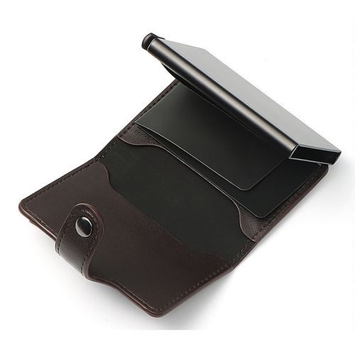 PU Leather Card Holder Case,Automatic Pop-Up Card Purse