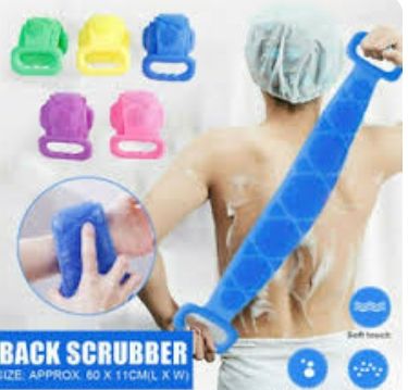 Silicone Back Exfoliating Sponge - 2pcs