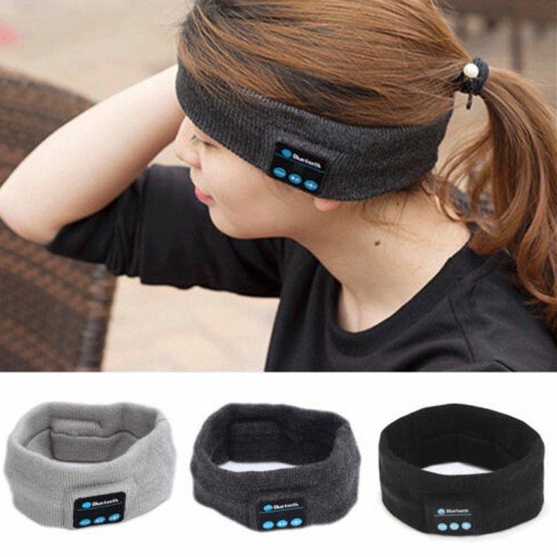 Creative Yoga Sports Hairband Unisex Bluetooth Sleep Black