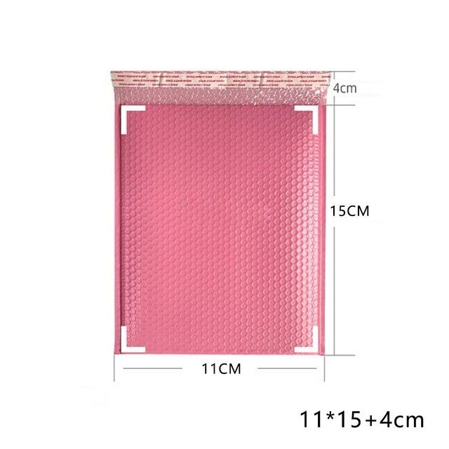 50pcs Pink Poly Bubble Mailers Padded Envelopes Bu