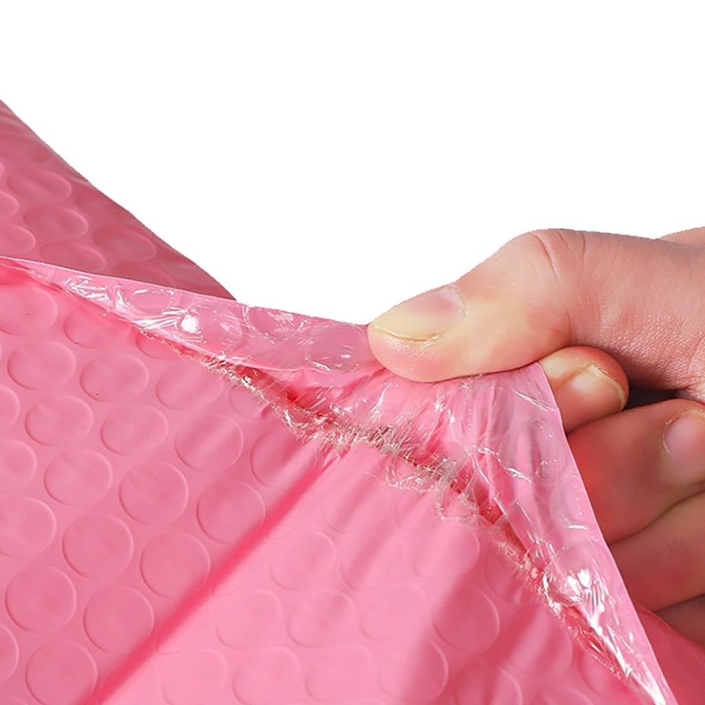 50pcs Pink Poly Bubble Mailers Padded Envelopes Bu