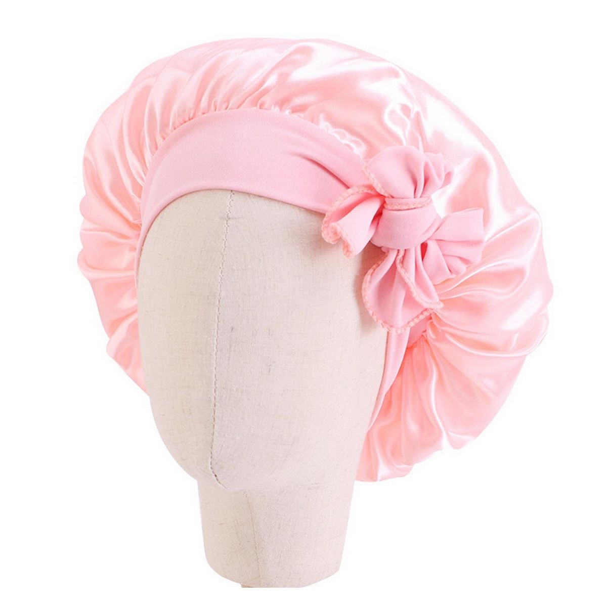 Kids Sleeping Bonnet Hair Care Hat Kids Bonnet Pink