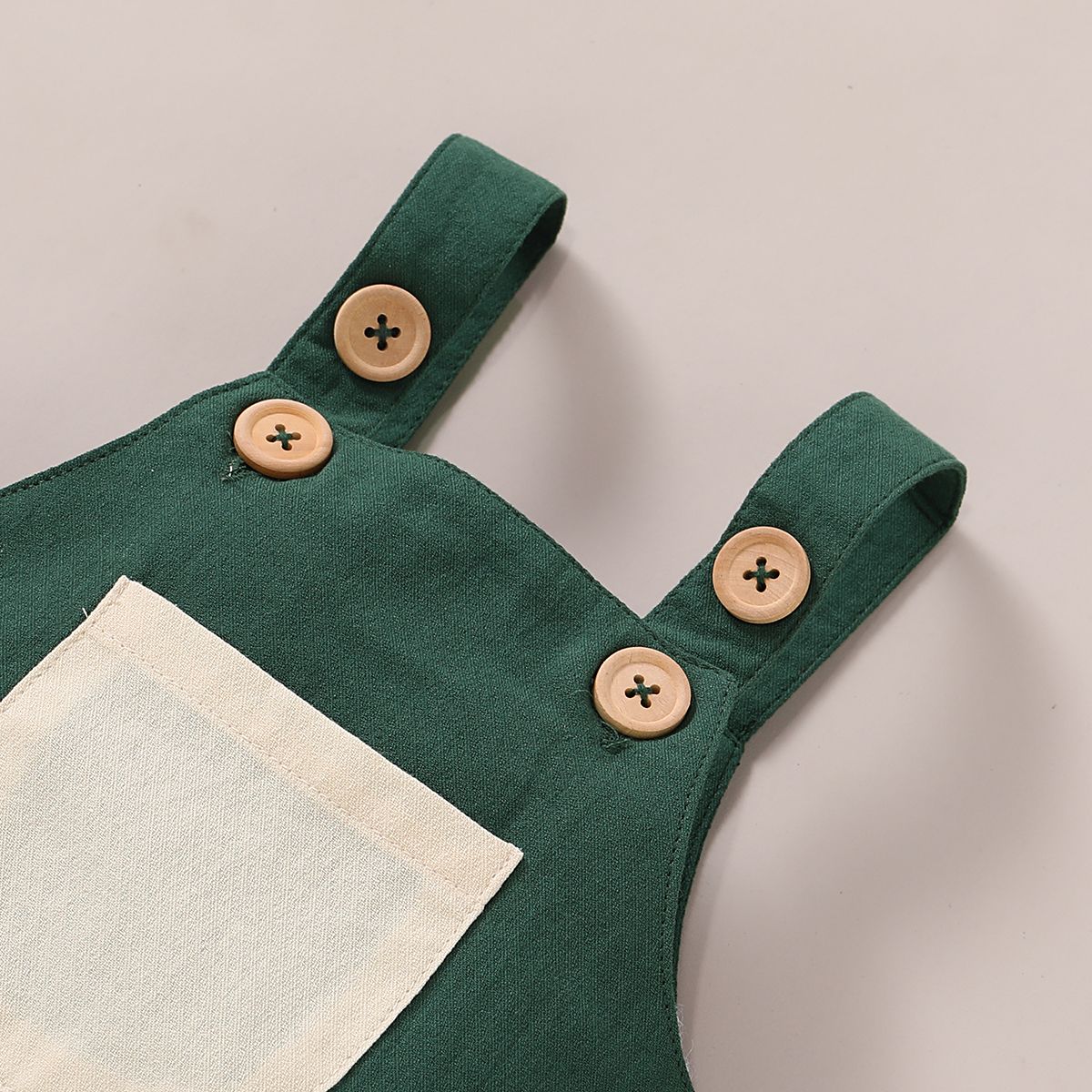 Toddler Baby Boys Lightweight Overalls Bib Pants -Green