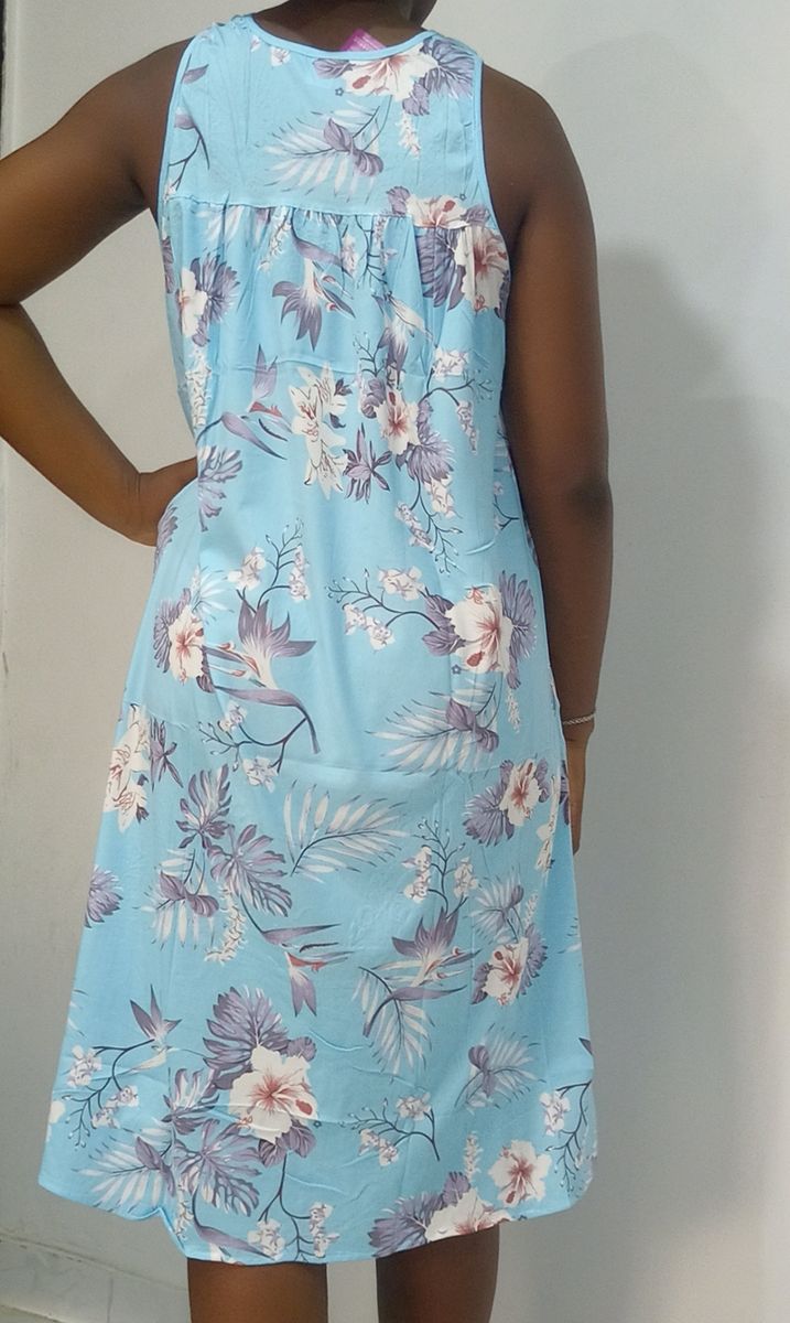 Ladies Night Gown - Royal Blue