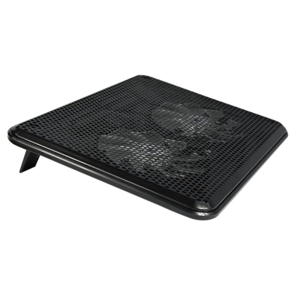 Blue Led Dual Fans Usb Port Cooling Stand Pad Cooler For