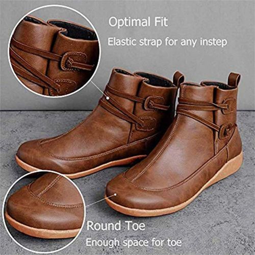 Women Pu Leather Ankle Boots