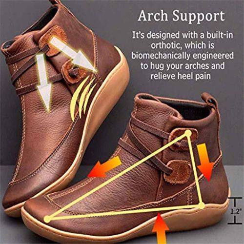 Women Pu Leather Ankle Boots
