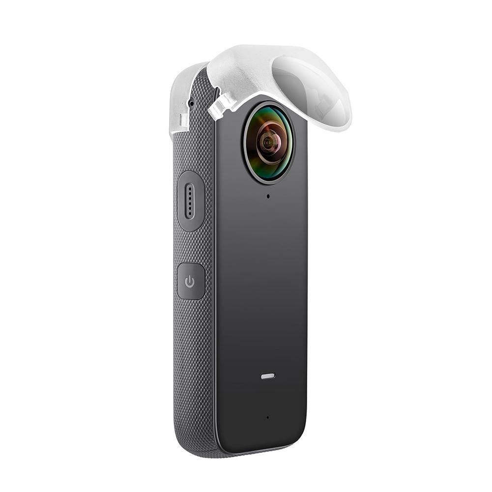 Transparent Lens Protective Cover Lens Cover Dust-Proof Protective Cover for Insta360 ONE X2 Camera Accessories