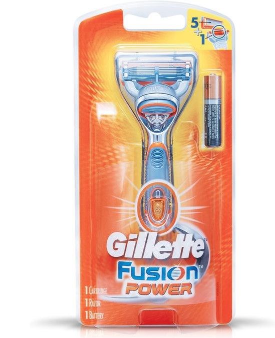 Fusion Power Men's Shaving Razor, Battery-powered