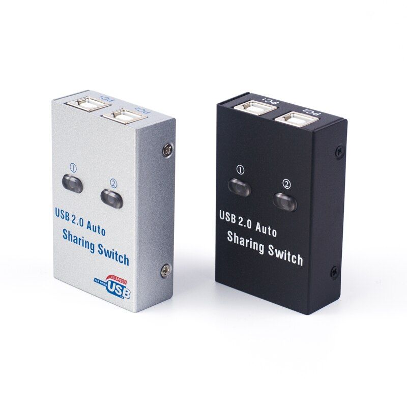 2 Port USB Auto Switch Usb2.0 Hub Two Computers Share One USB Interface Two In And One Out Sharer