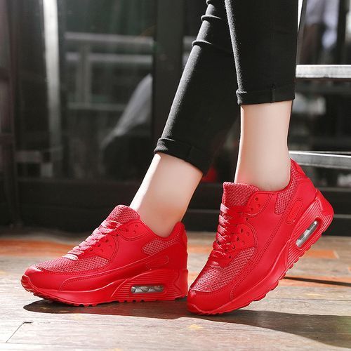 Ms Leisure Non-slip Sports Shoes Cushion Running Shoes-Red