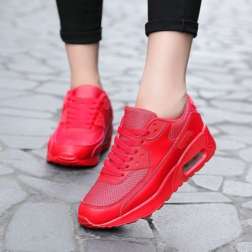 Ms Leisure Non-slip Sports Shoes Cushion Running Shoes-Red