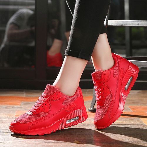 Ms Leisure Non-slip Sports Shoes Cushion Running Shoes-Red