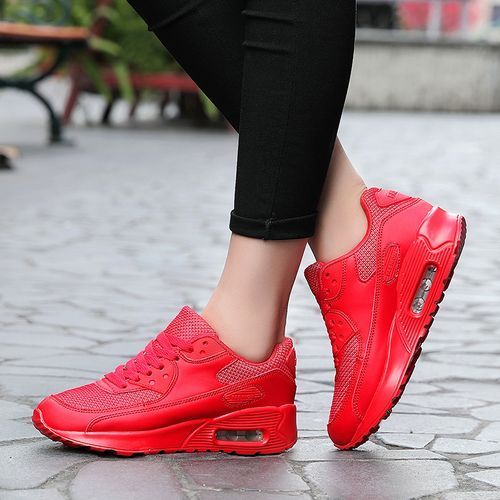 Ms Leisure Non-slip Sports Shoes Cushion Running Shoes-Red