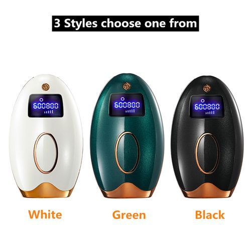 608000 Flashes IPL Permanent Photon Epilator Hair Removal Device With 5 Energy Levels-N11-White