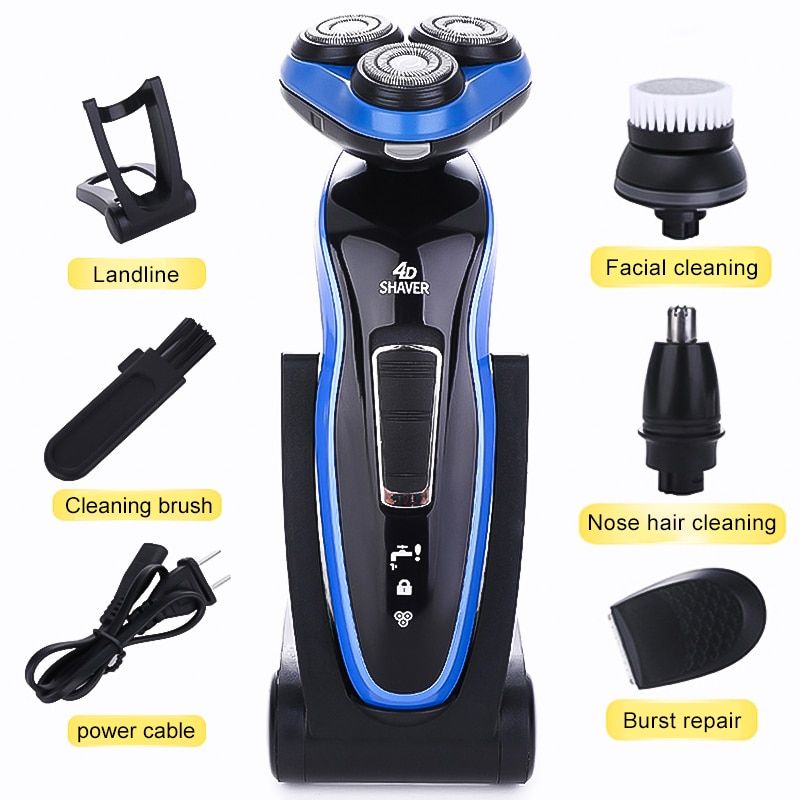 4 In 1 Male Electric Shaver Rechargeable Face Shaver