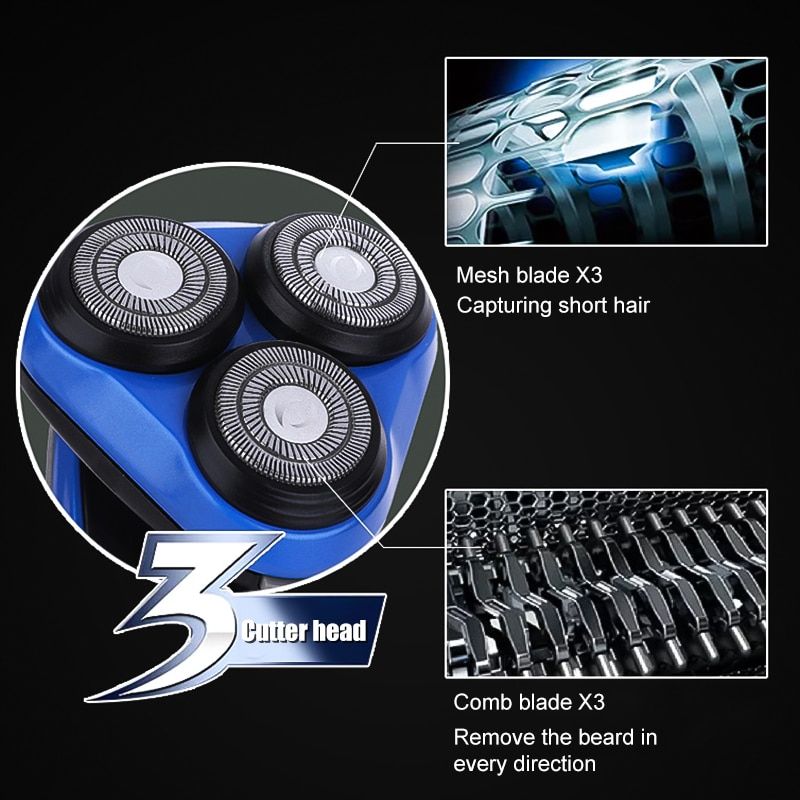 4 In 1 Male Electric Shaver Rechargeable Face Shaver