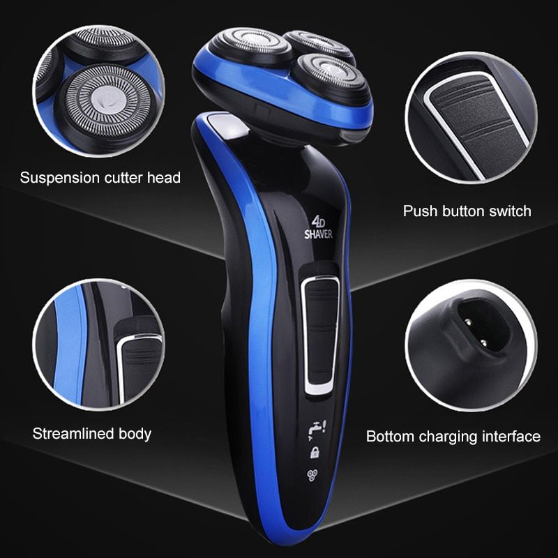 4 In 1 Male Electric Shaver Rechargeable Face Shaver