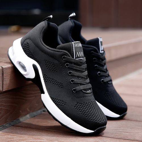 Big Size Women Sneaker Female Athletic Shoes-Black