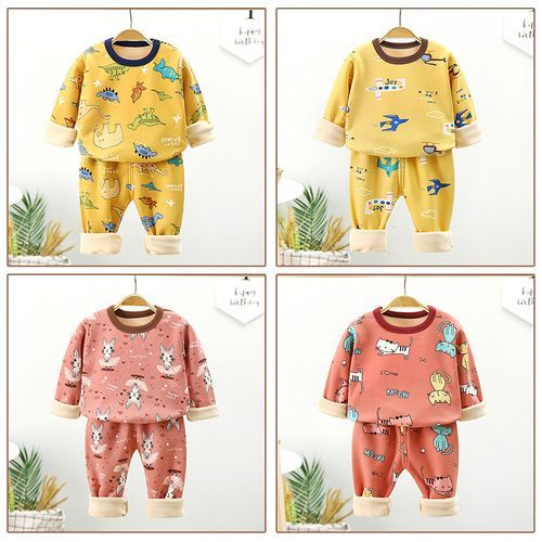 Thickened Warm Home Clothes For Children And Boys