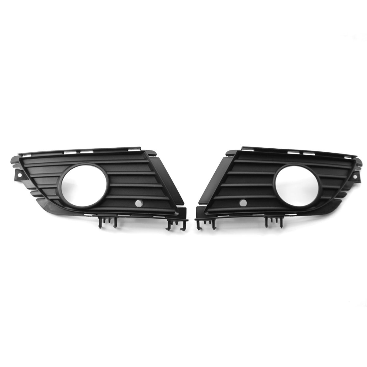 Left And Right Front Bumper Lower Grille Trim Fog Light Hole