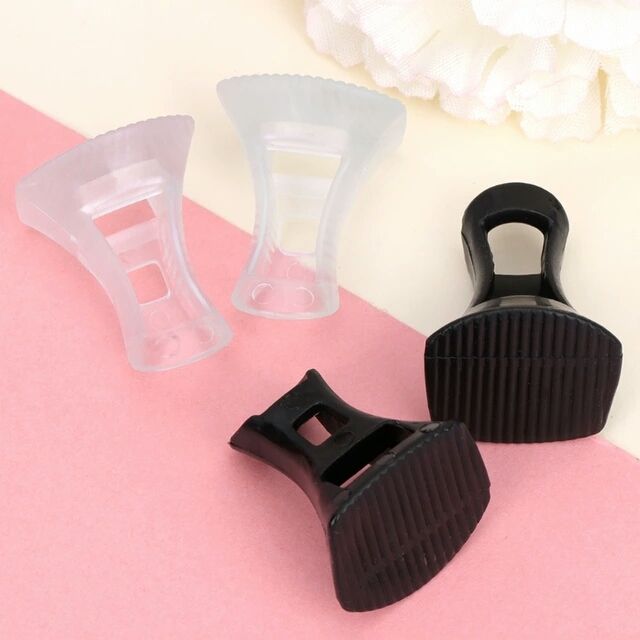 Heel Protector Horse Shoe Design Black And Clear(2 Pairs) - Small