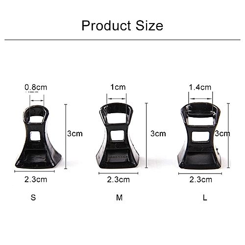 Heel Protector Horse Shoe Design Black And Clear(2 Pairs) - Small