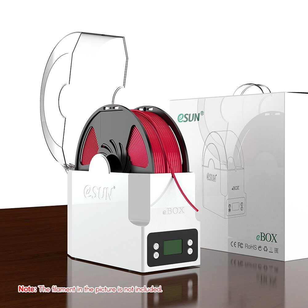 ESUN Filament Box Filament Storage Holder Keeping Filament Dry Measuring Filament Weight For 3D Printer Printing US Plug