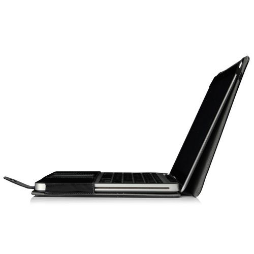 15" Pro With CD-ROM Case, One-piece Design Soft PU Leather Cover For 2008-2012 Macbook Pro 15.4 Inch, Black