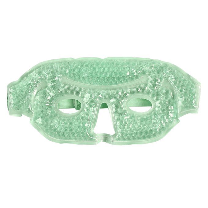Ice / Eye Mask Heated Warm Cooling Reusable For Allergies, Green