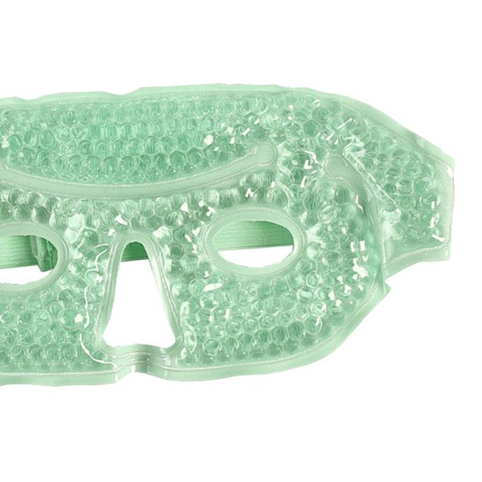 Ice / Eye Mask Heated Warm Cooling Reusable For Allergies, Green