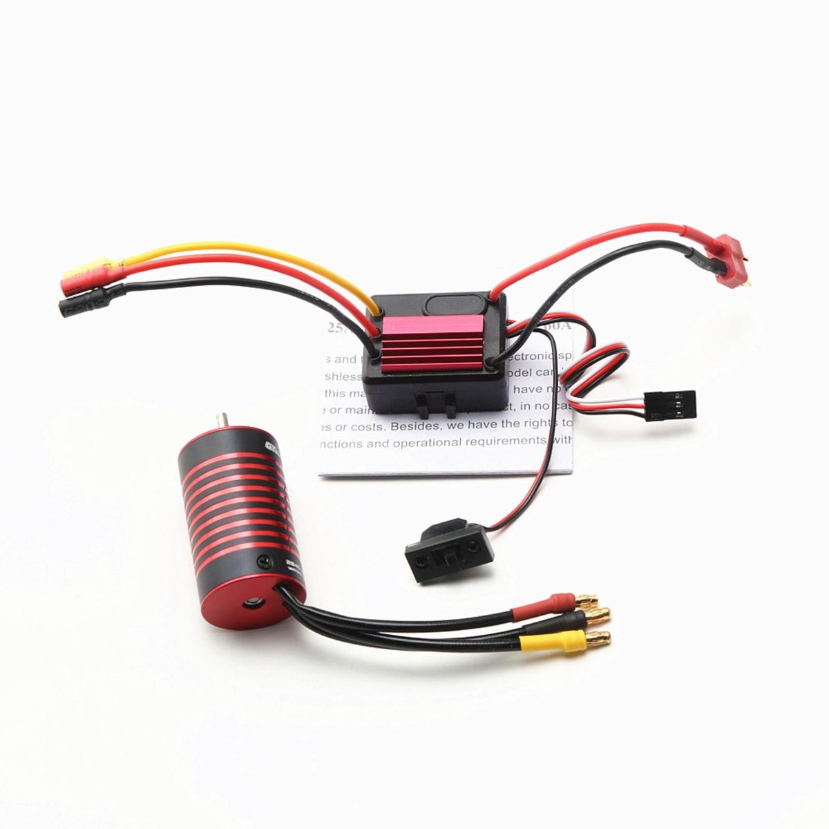 GTSKYTENRC Waterproof 2845 Brushless Motor 5900KV & 35A Brushless ESC Replacement for F19A 1/10  HPI Trax4 HSP 1/12 Remote Control Car