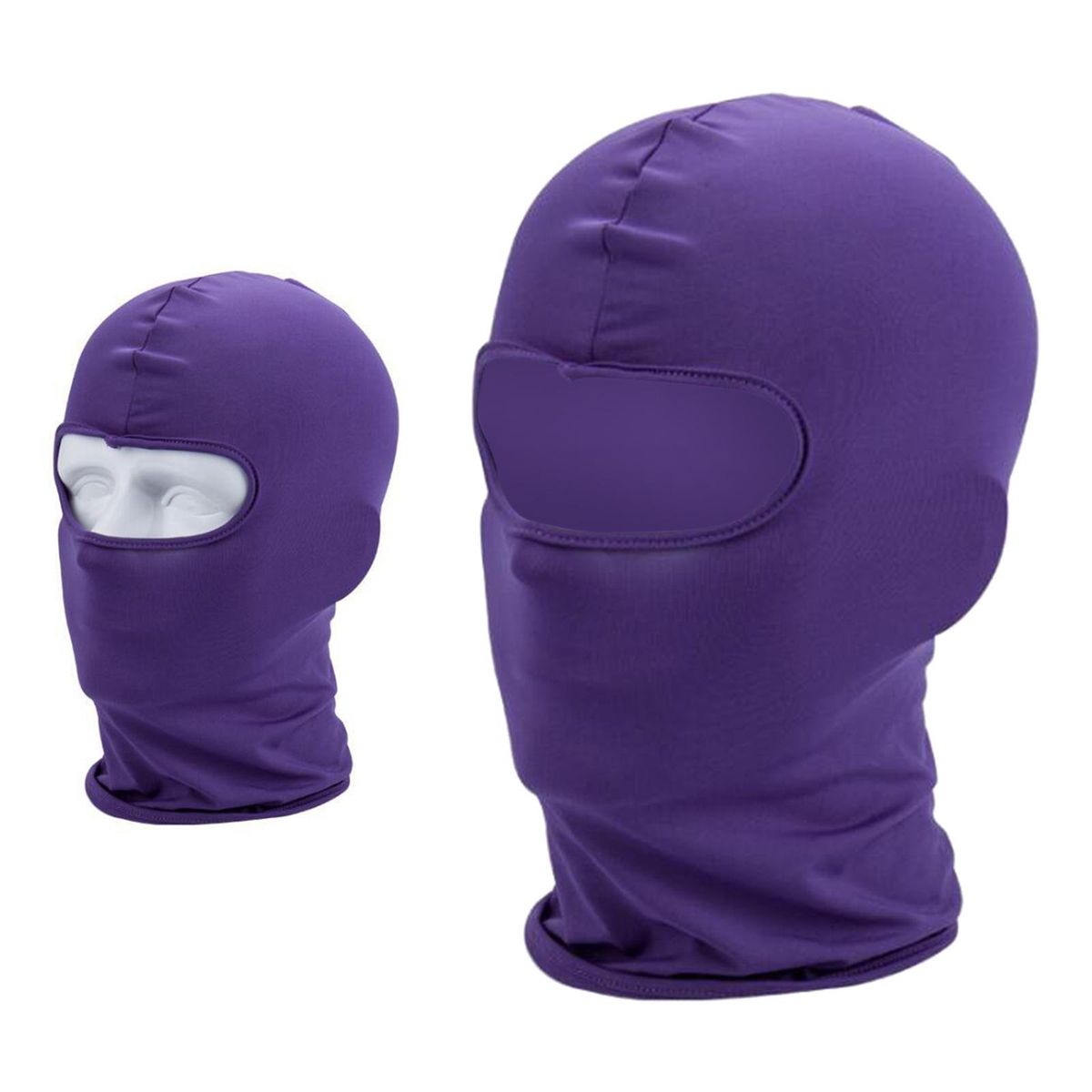 Face Mask Sun Shield Hood Neck Gaiter Balaclava Bandana Purple Purple