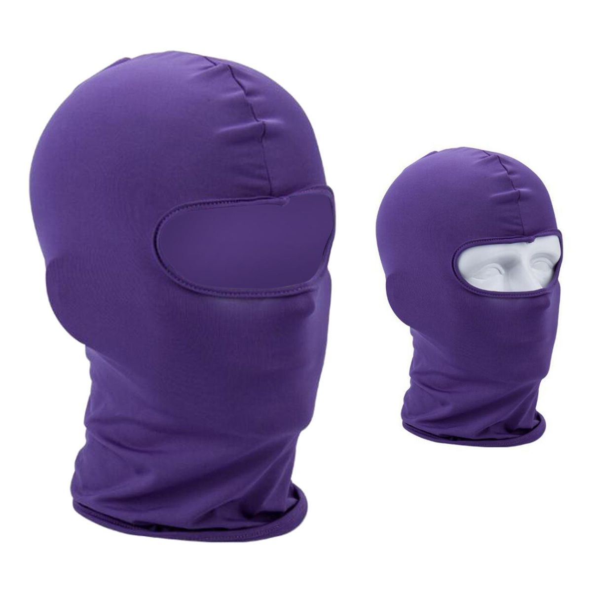 Face Mask Sun Shield Hood Neck Gaiter Balaclava Bandana Purple Purple