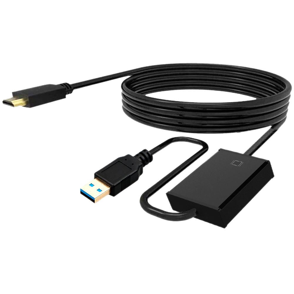 USB 3.0 to HDMI-Compatible Cable, USB Male to HDMI-Compatible Male Charger Cable Splitter Adapter for Laptop