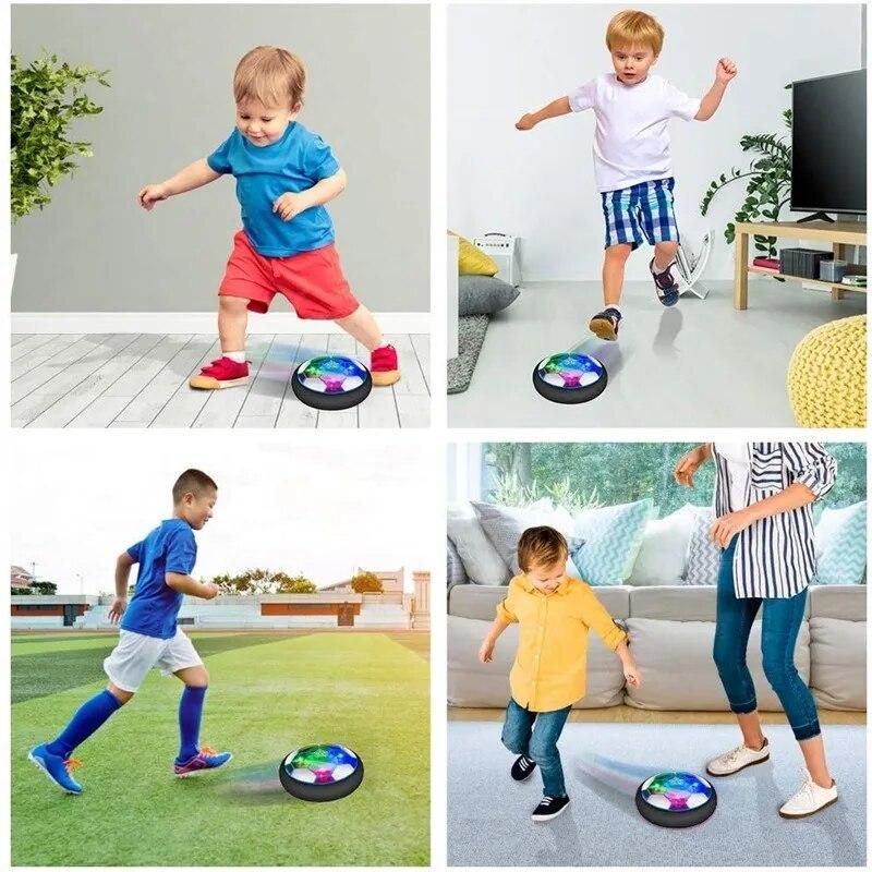 19cm Suspension Football Toy Flashing LED Light Hover Soccer Indoor Outdoor Fun Sports Games Electric Air Power Ball Kids Toys