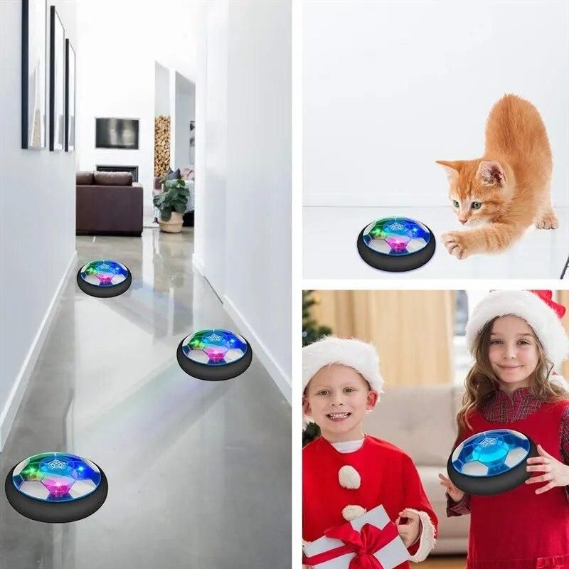 19cm Suspension Football Toy Flashing LED Light Hover Soccer Indoor Outdoor Fun Sports Games Electric Air Power Ball Kids Toys